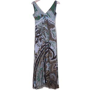 VTG Esprit Maxi Dress Womens 6 Chiffon Lined Floral Empire Goblin Fairy Cottage